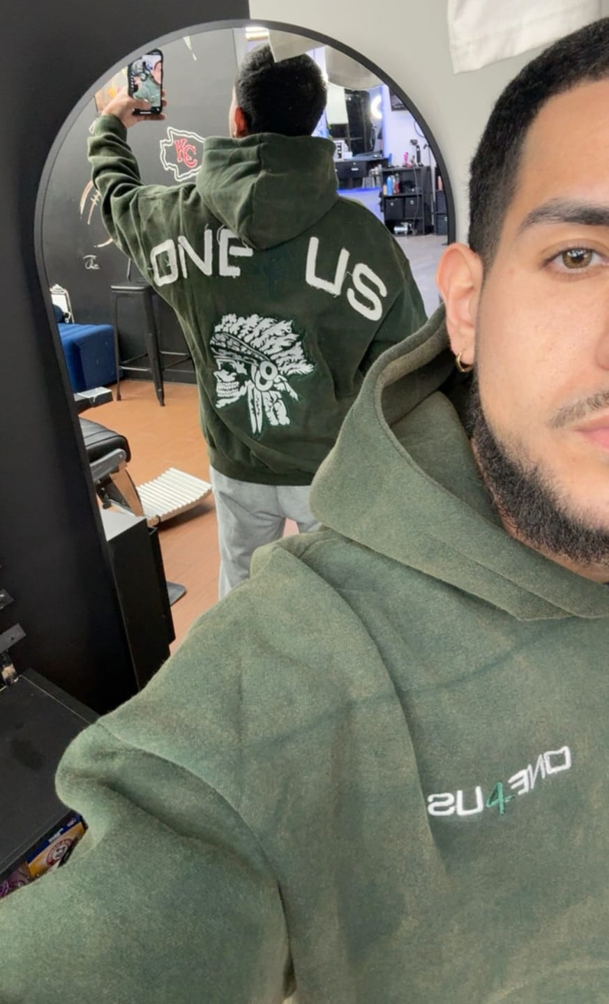 Customer photo review of "I'm The Message" Fitted Tracksuit