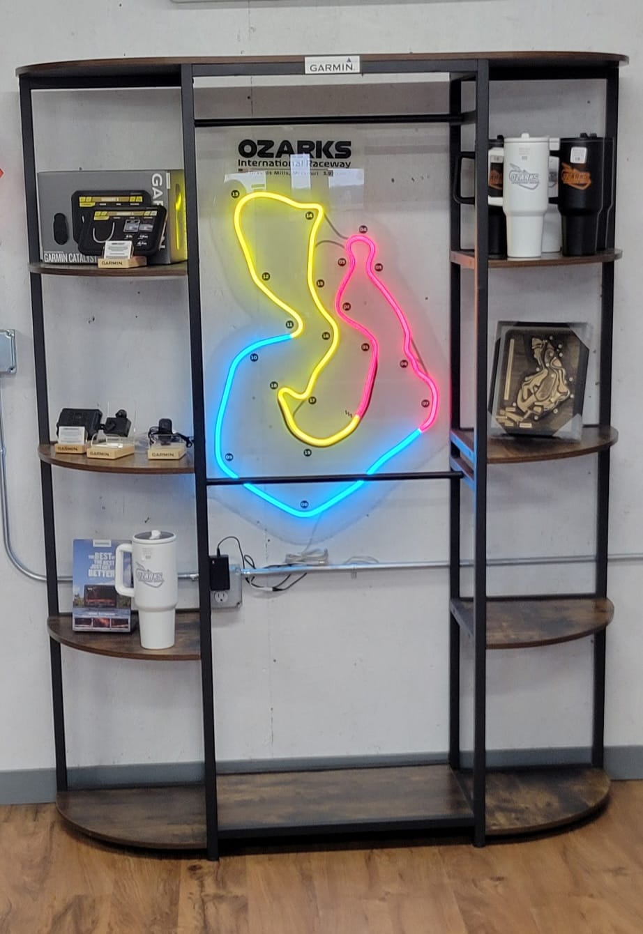Customer photo review of Your Custom Neon Race Track Service