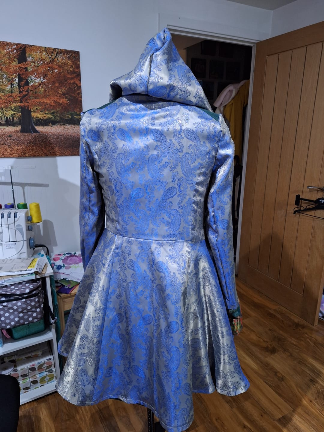 Customer photo review of Paisley Jacquard Lining Fabric