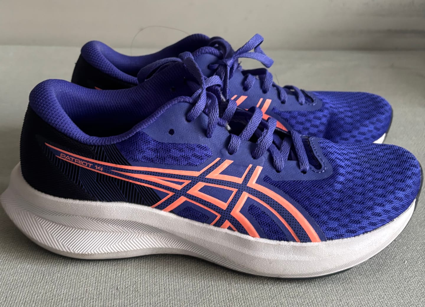 Customer photo review of Asics Patriot 14 Mujer Cobalt Burst Sun Coral