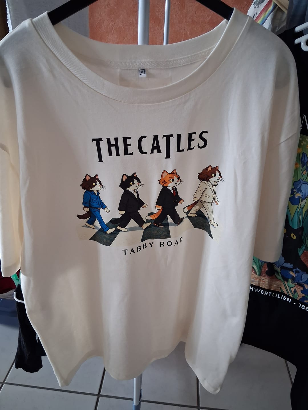 Customer photo review of The Catles Premium T-Shirt