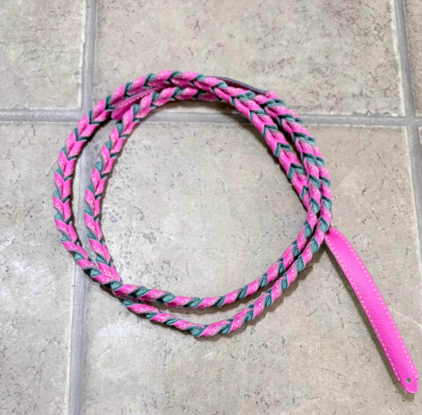 Customer photo review of Drum Dyed Economy Cow Nappa, 2-3 oz