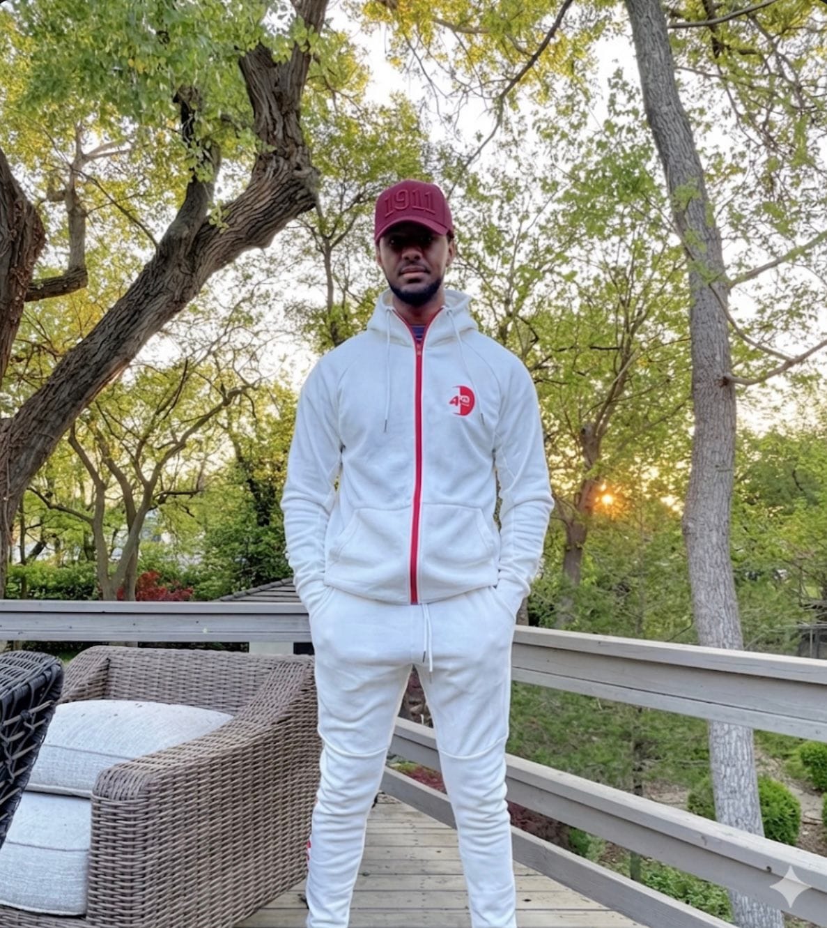 Customer photo review of "I'm The Message" Fitted Tracksuit