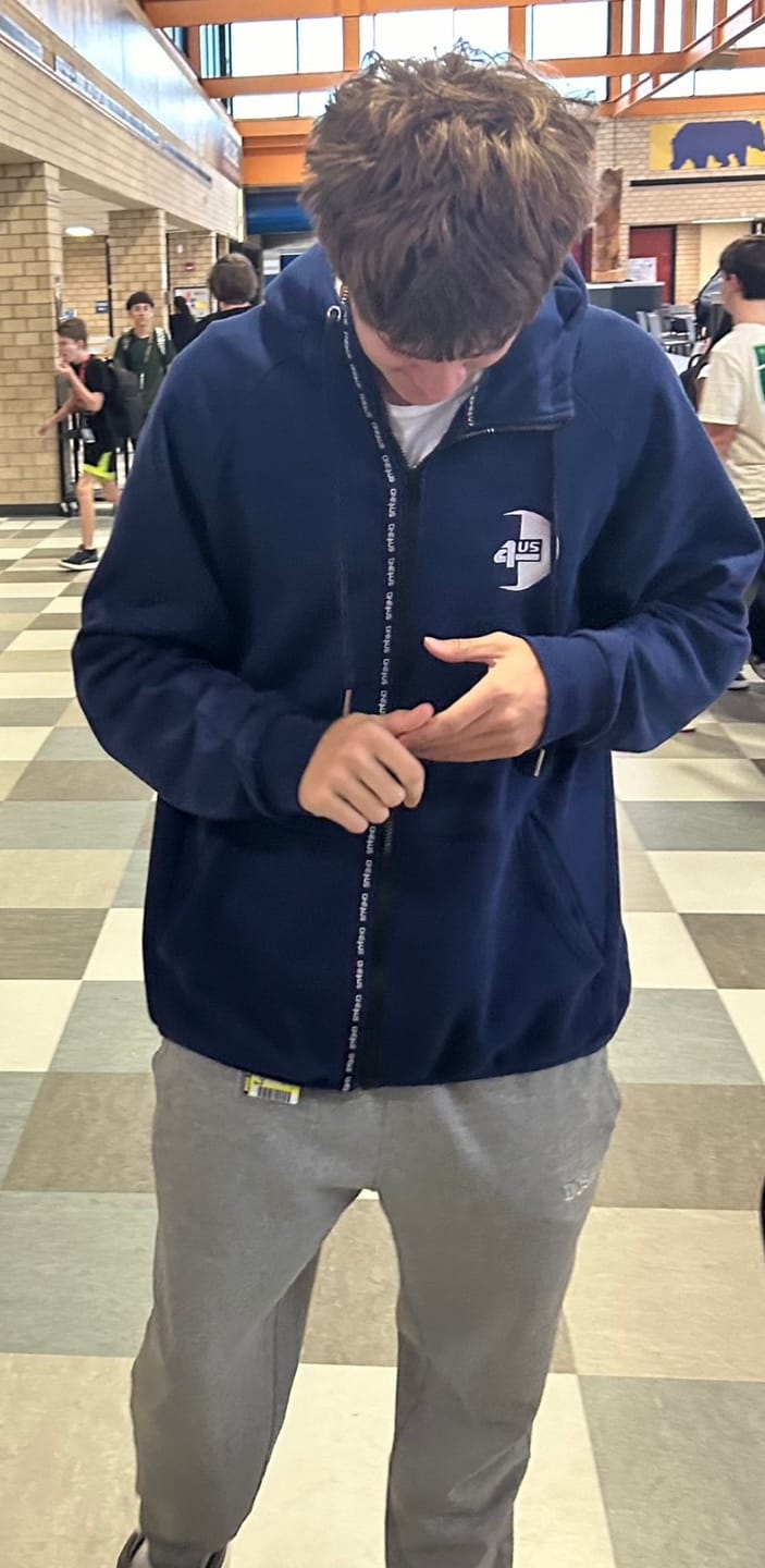 Customer photo review of "I'm The Message" Fitted Tracksuit