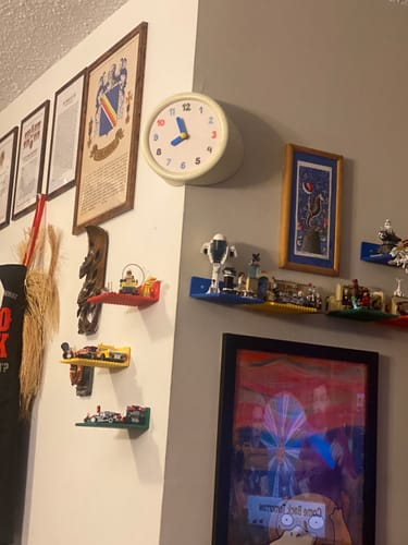 Customer photo review of White Corner Clock