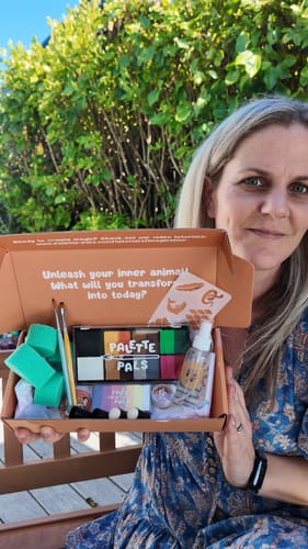 Customer photo review of The Animal Kingdom Face Paint Kit