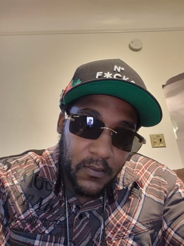 Customer photo review of Rimless buffs Sunglasses