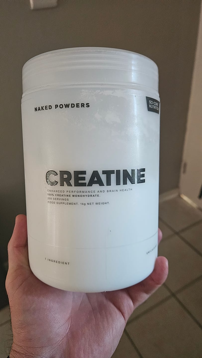 Customer photo review of NAKED CREATINE MONOHYDRATE - 1kg | 200 servings