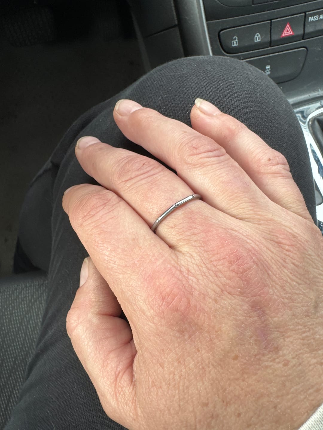 Customer photo review of Bamboo Stacker Ring