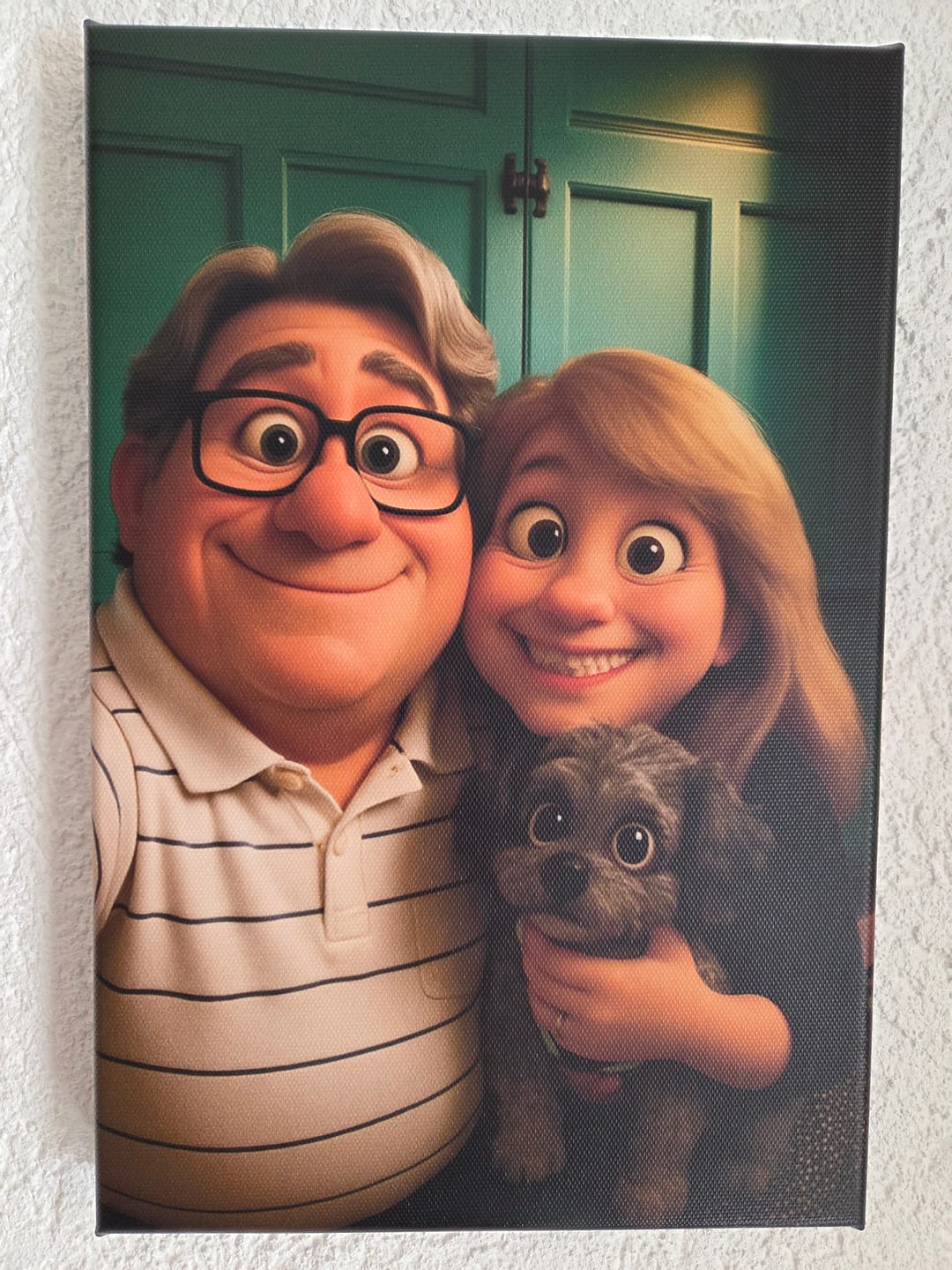 Customer photo review of Personalisierte Leinwand - Animiertes Portrait