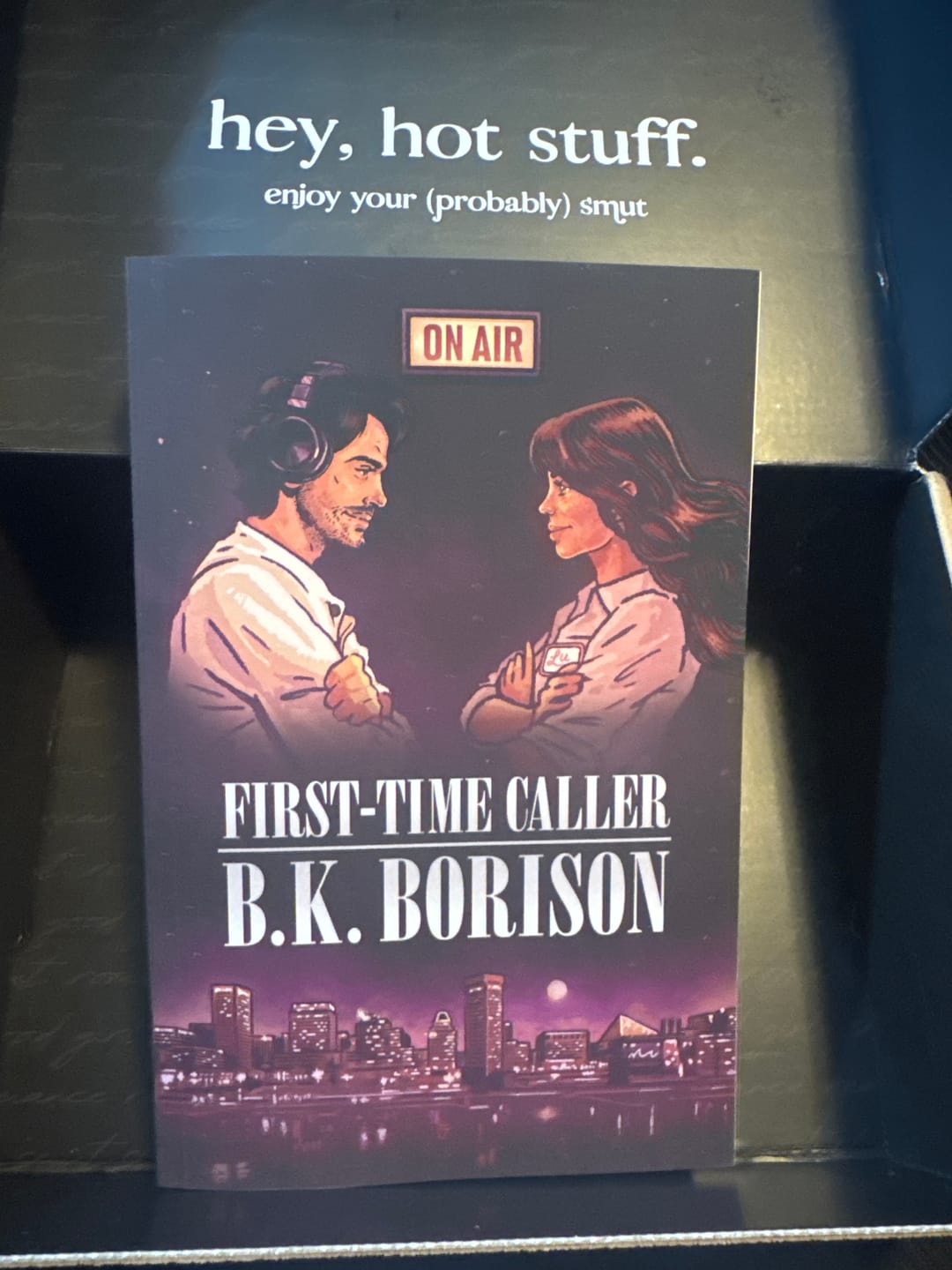 Customer photo review of First-Time Caller by B.K. Borison
