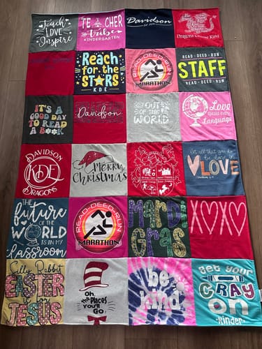 Customer photo review of Classic T-Shirt Blanket