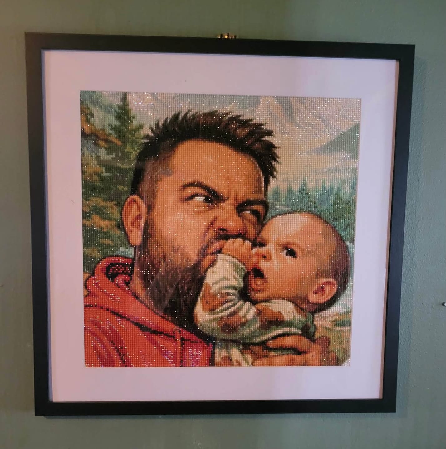 Customer photo review of Custom Diamond Painting Kit
