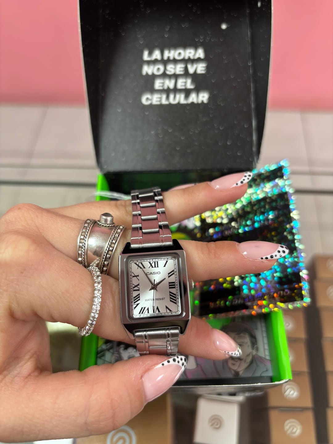 Customer photo review of Reloj Casio Tank Análogo LTP-V007D-7BUDF Acero Dial Plata