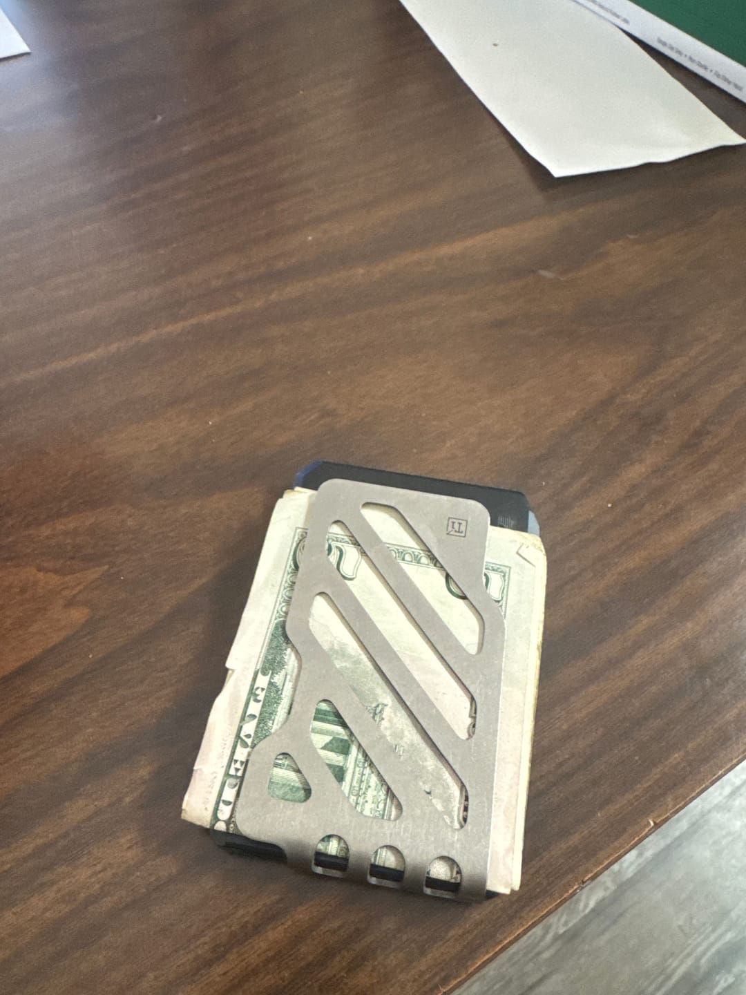 Customer photo review of SK1 SLIDE KICK WALLET WITH TITANIUM MONEY CLIP
