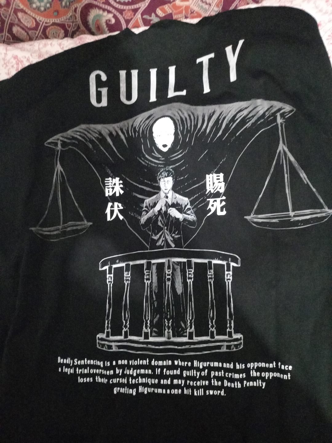 Customer photo review of Camisa Higuruma - Jujutsu Kaisen