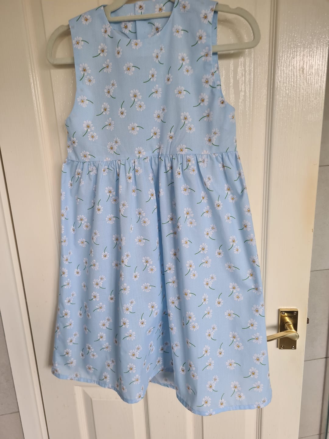 Customer photo review of White Flowers and Polka Dots Polycotton Fabric