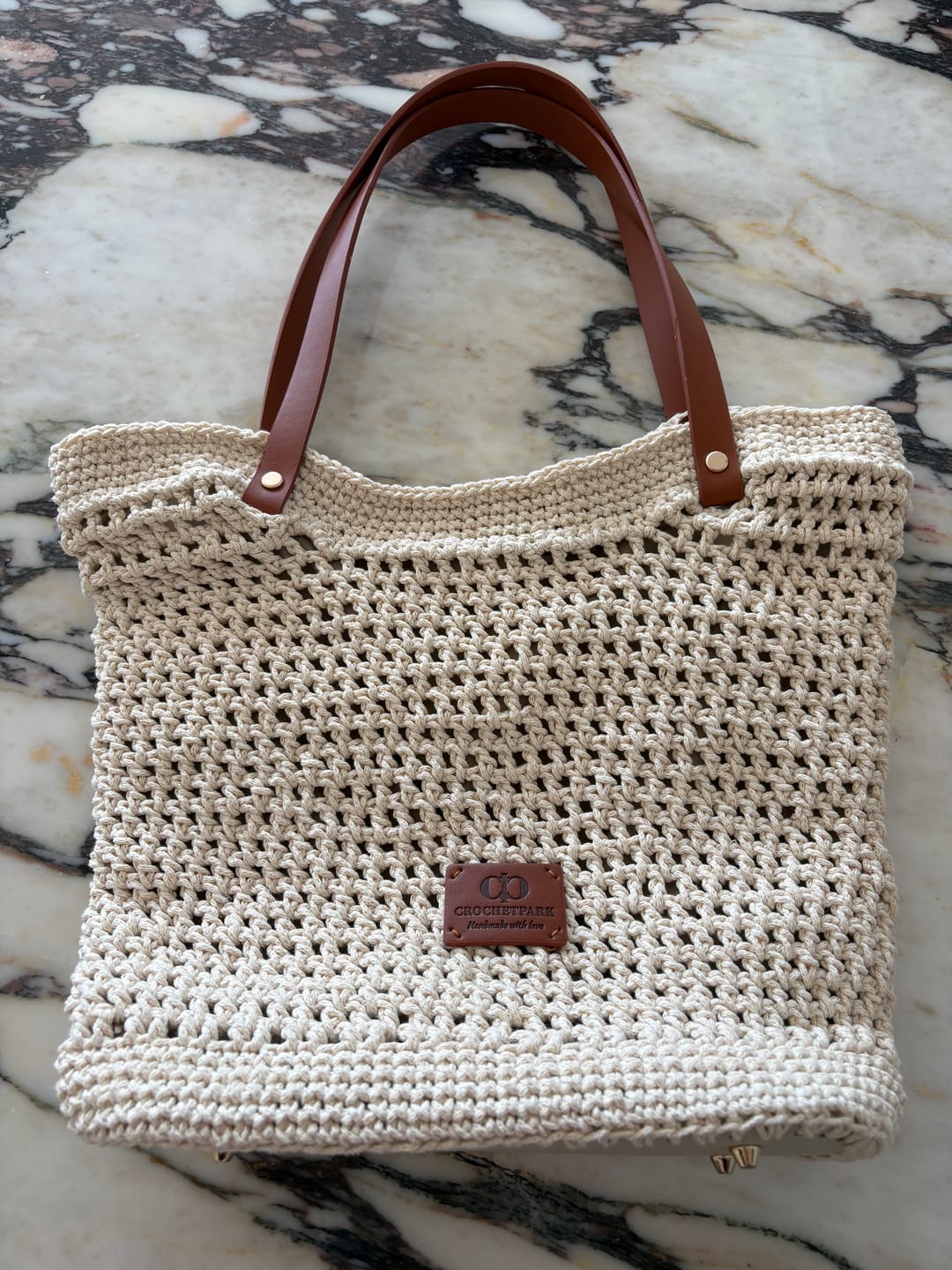 Customer photo review of CrochetPark™ Sunny Beach Tote crochet kit