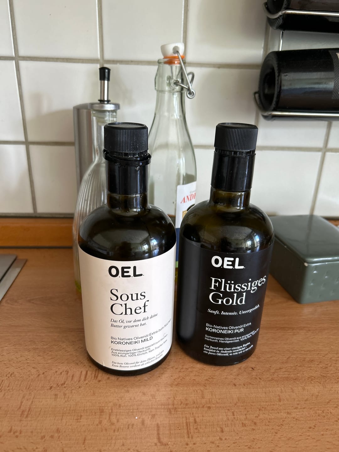 Customer photo review of Flüssiges Gold 0,5 l Glasflasche - Bio Natives Olivenöl Extra