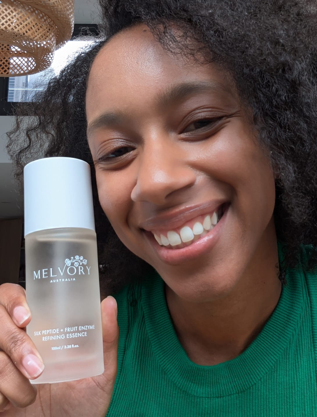 Customer photo review of SILK PEPTIDE + FRUIT ENZYME REFINING ESSENCE
