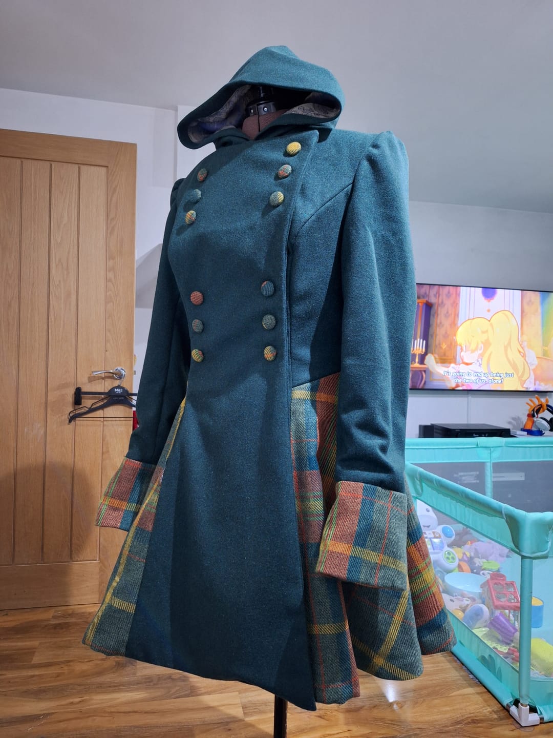 Customer photo review of Plain Wool Blend Fabric