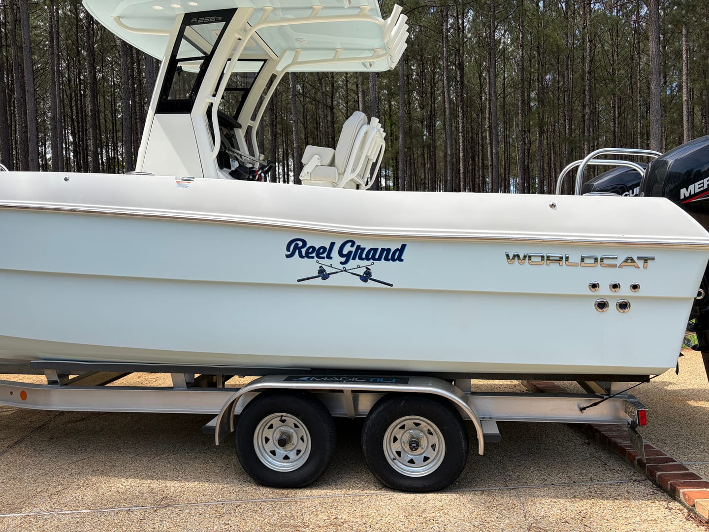 Customer photo review of Boat Logo Decal