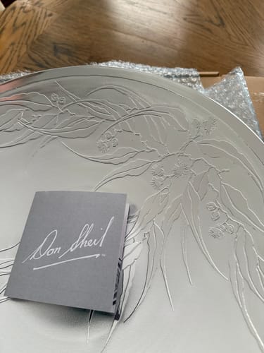 Customer photo review of 16" Salad Bowl Platter - Flowering Gum