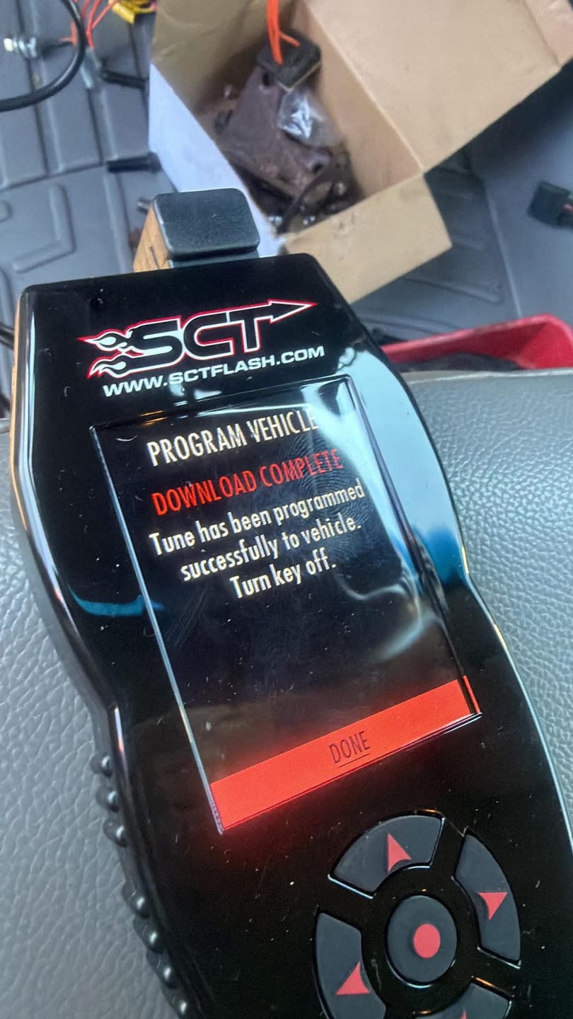 Customer photo review of 2008-2010 Powerstroke AMDP SCT Custom Tune File