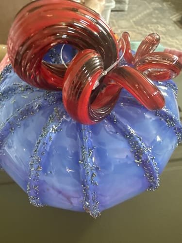 Customer photo review of $39 Mystery Glass Pumpkin