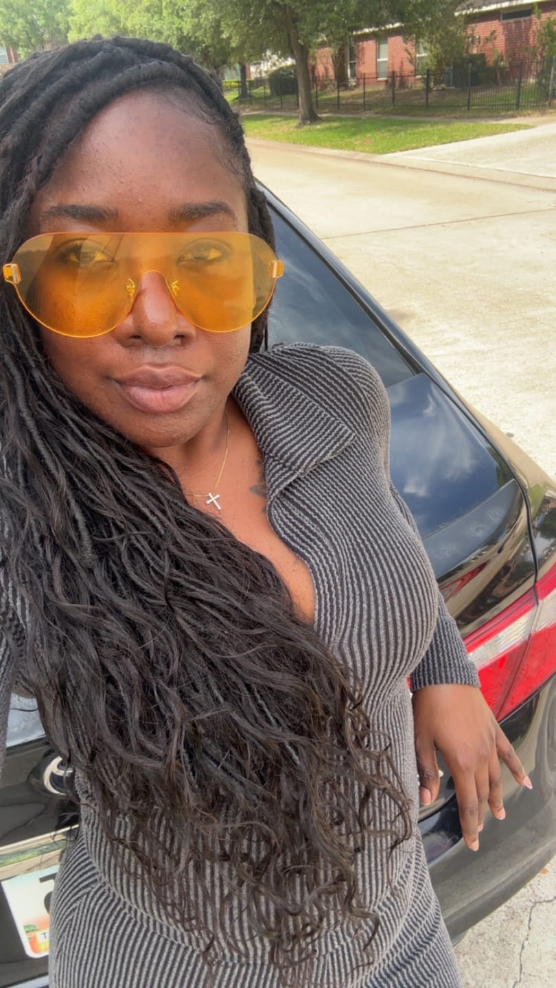 Customer photo review of Pre-looped Crochet Boho Locs with Body Wave Virgin Human Hair Curls