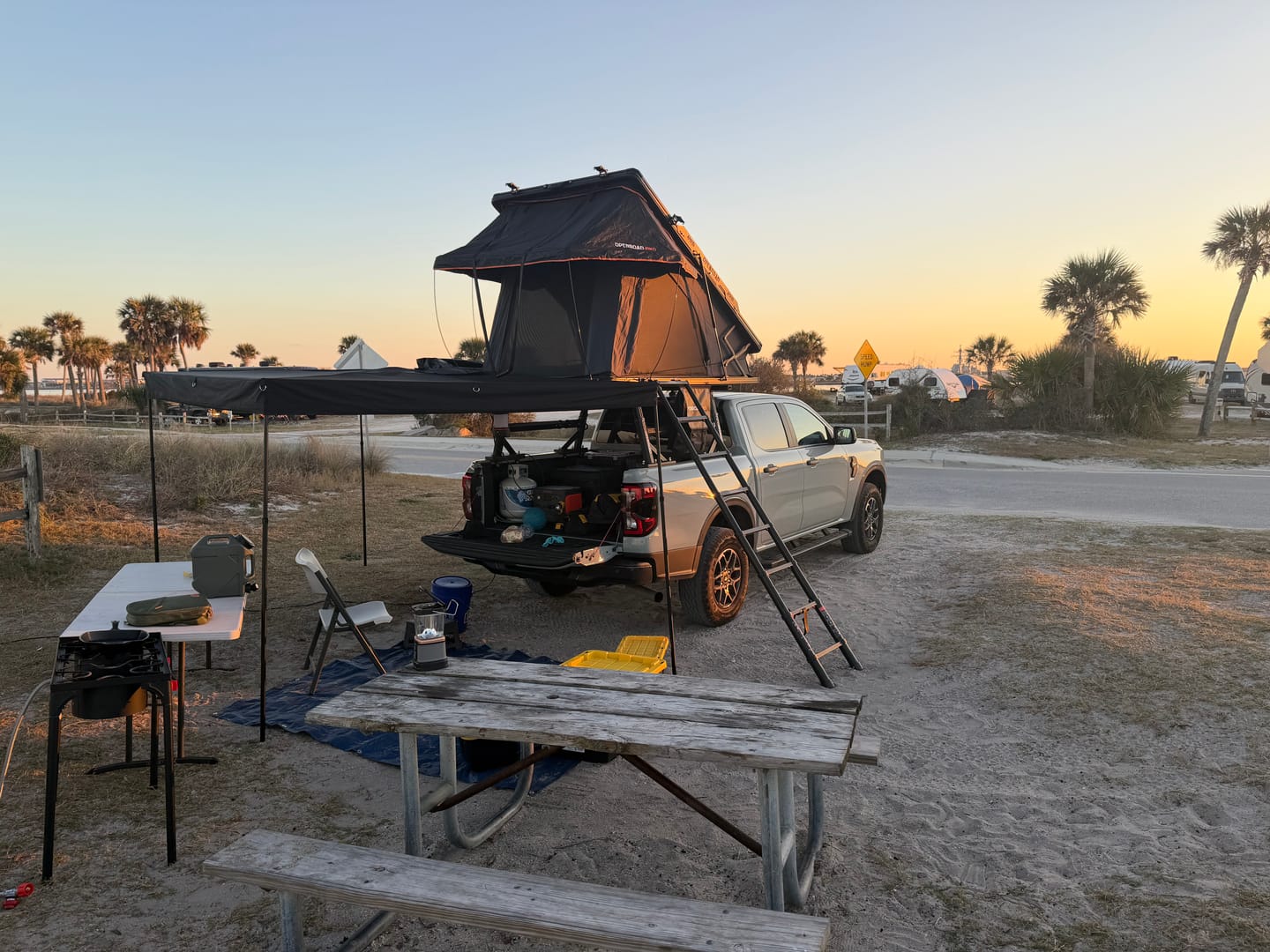 Customer photo review of OPENROAD Aluminum Hard Shell Roof Top Tent-PeakRoof LT V2 Series