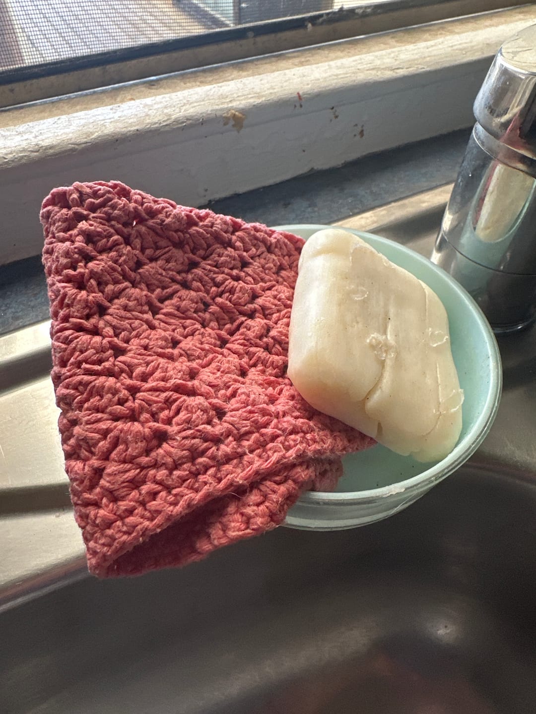 Customer photo review of Dishwashing Soap Bar (Lemon Myrtle)