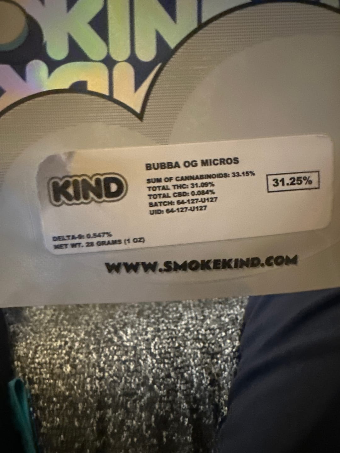 Customer photo review of Bubba OG - Micros - 28 Grams - Indica