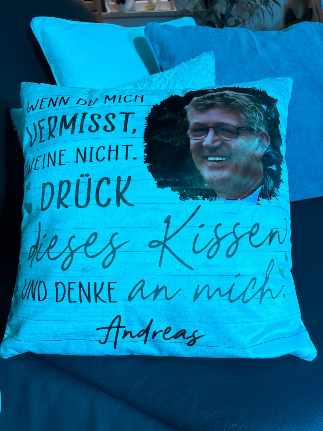 Customer photo review of Immer bei dir - Familien-Kissen