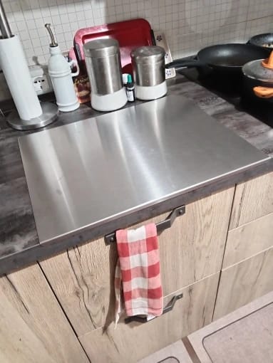 Customer photo review of Hygienix™ Stainless Steel Cutting Board