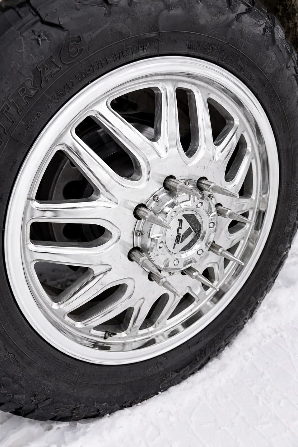 Customer photo review of Spiked Valve Stem Caps