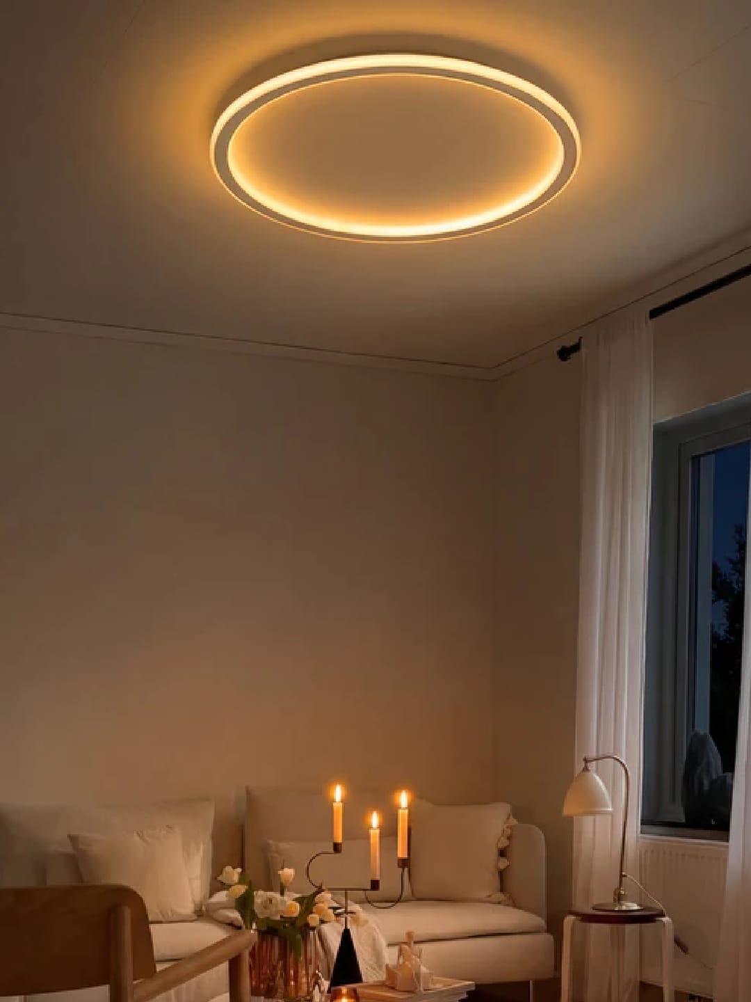 Customer photo review of ScandiGlobe | White Scandinavian Ceiling Light