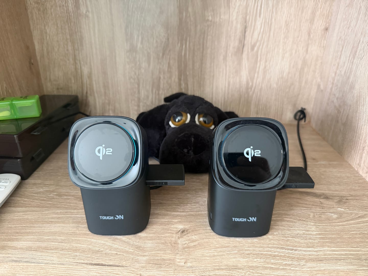 Customer photo review of 2 Pack Tough On MagPro Qi2 3-in-1 Wireless Charger for Apple