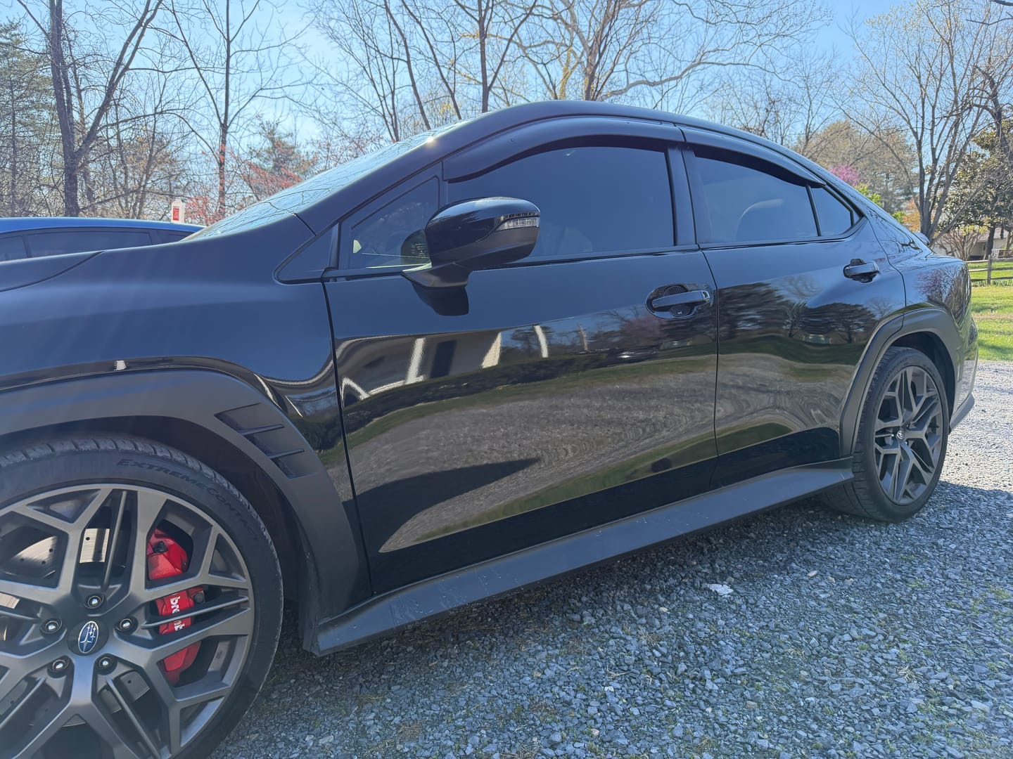 Customer photo review of 2022-Up Subaru WRX | JDM Clip-On Style Side Vent Window Visors Rain Guard