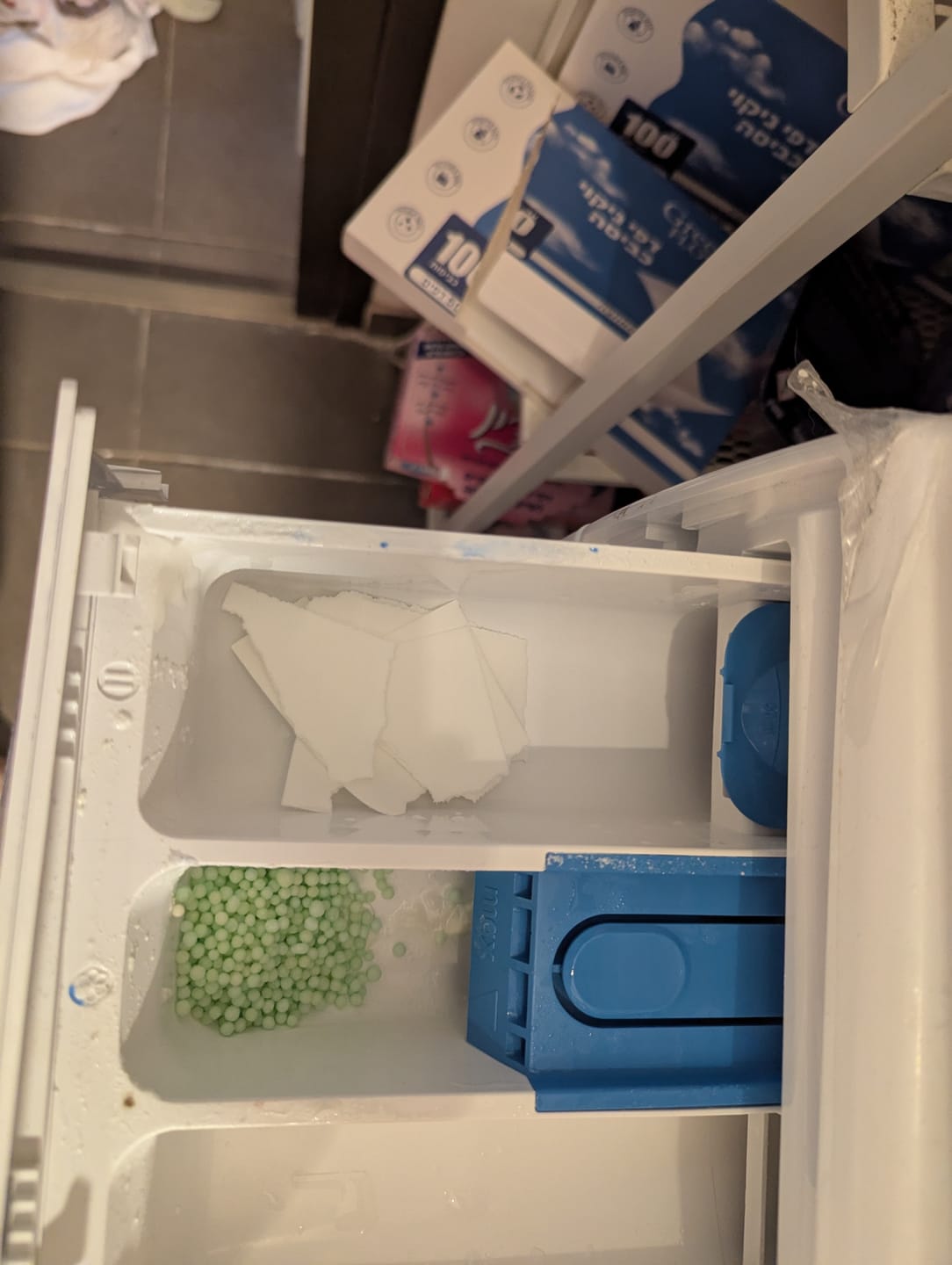 Customer photo review of דפי ניקוי כביסה