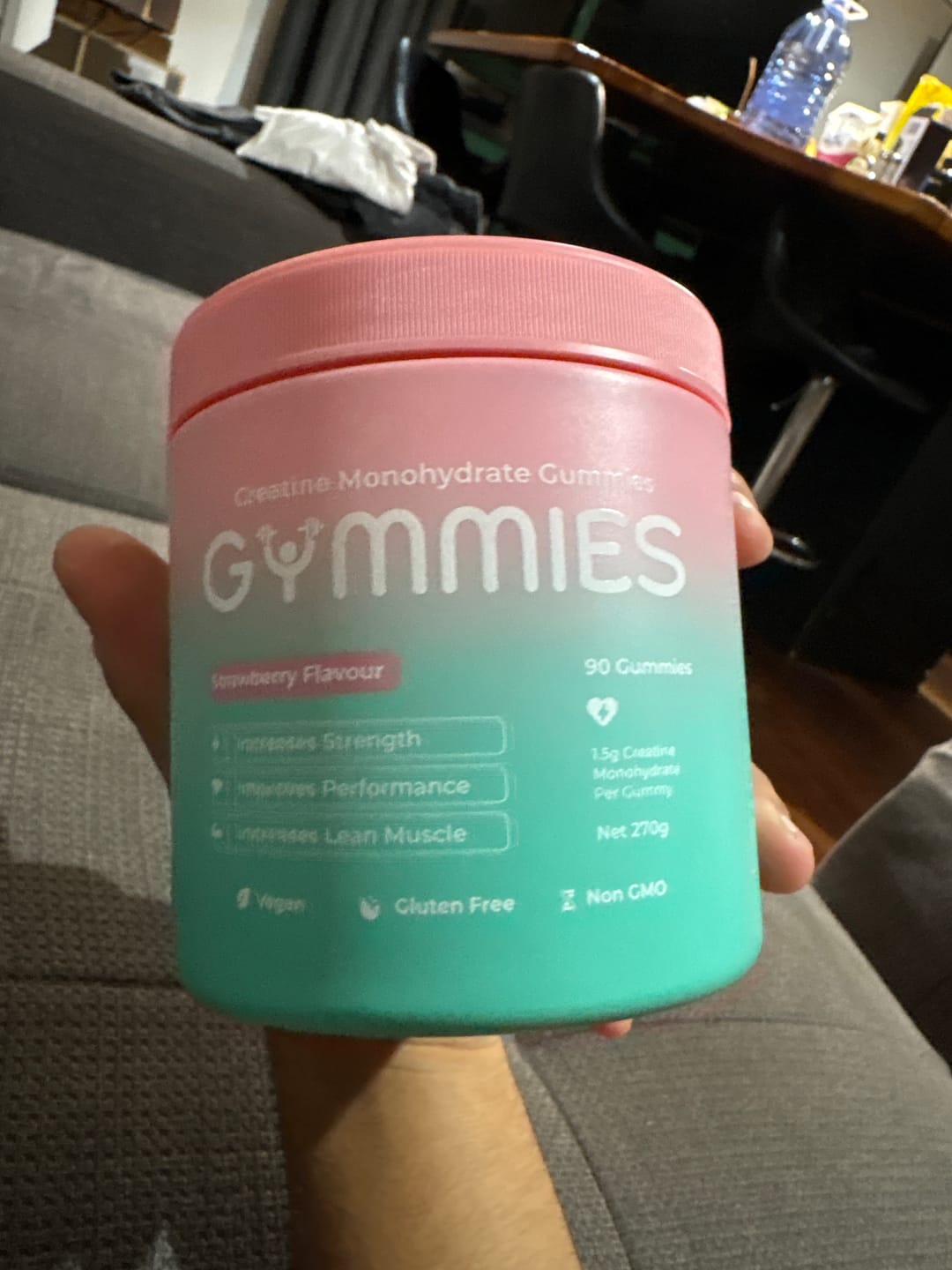 Customer photo review of Creatine Monohydrate Gummies - 90 Pack
