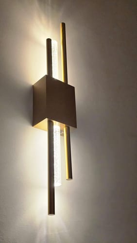 Customer photo review of Ambio Wireless Sconce •  Gold