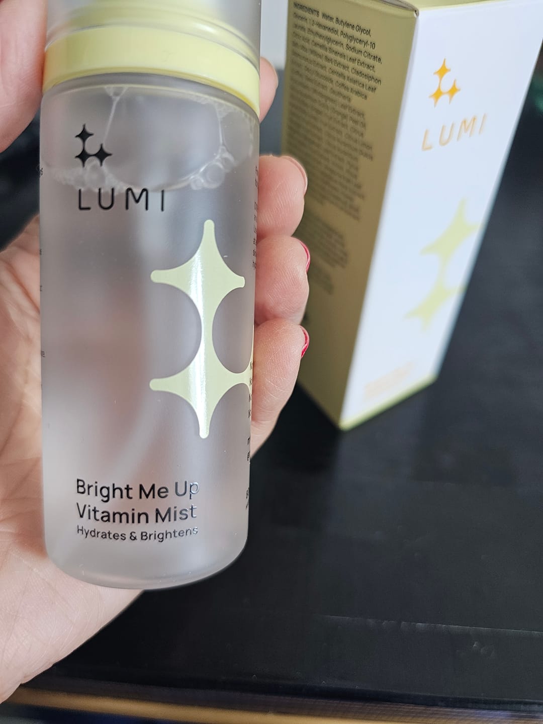 Customer photo review of Bright Me Up Vitamin Mist