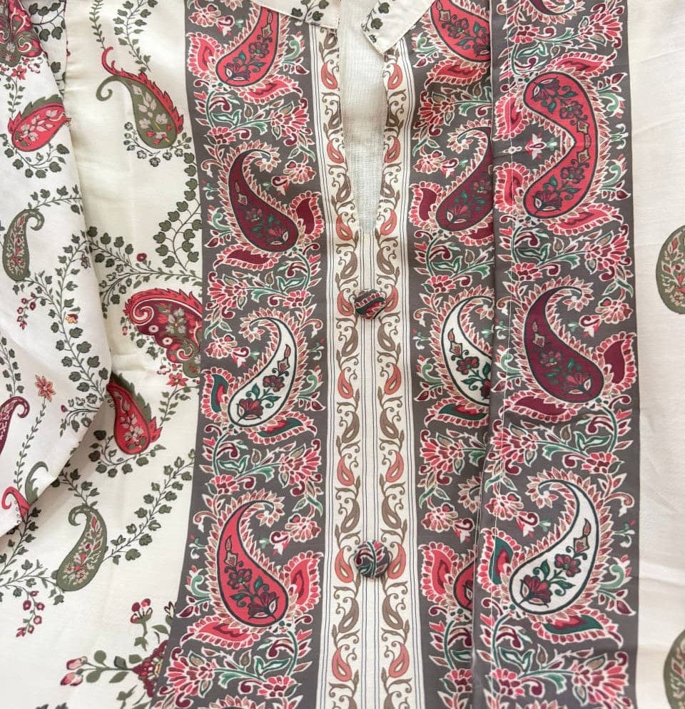 Customer photo review of Premium Berry Silk Ready-Made Suit Set with Dupatta