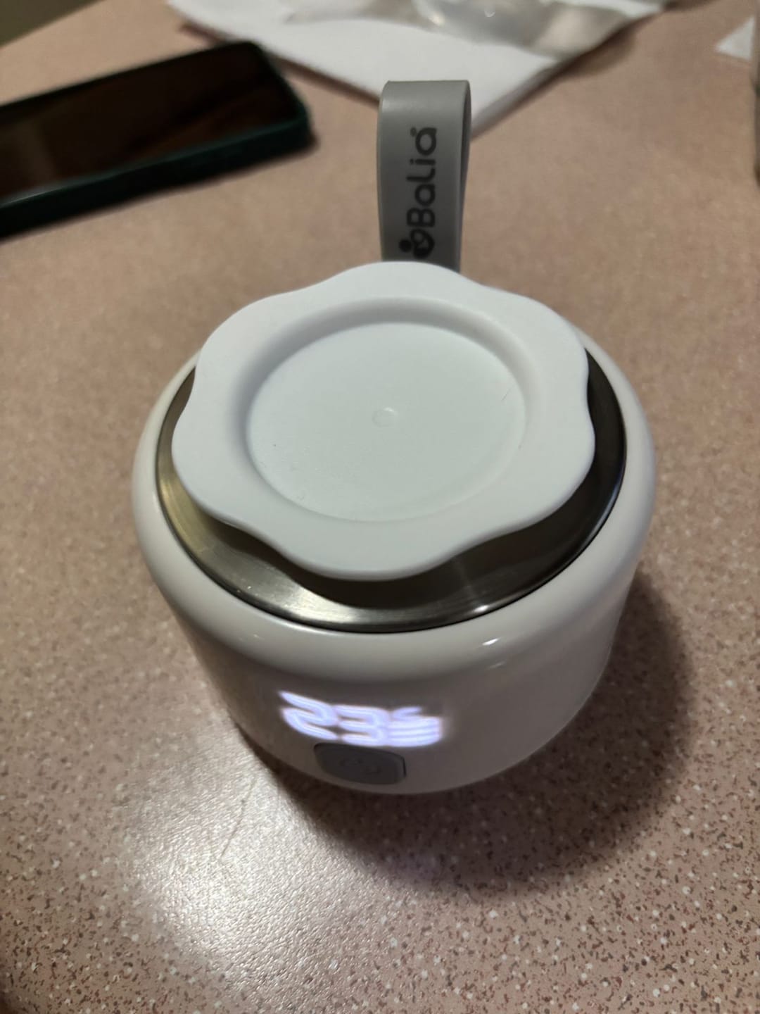 Customer photo review of Calentador de mamaderas portátil
