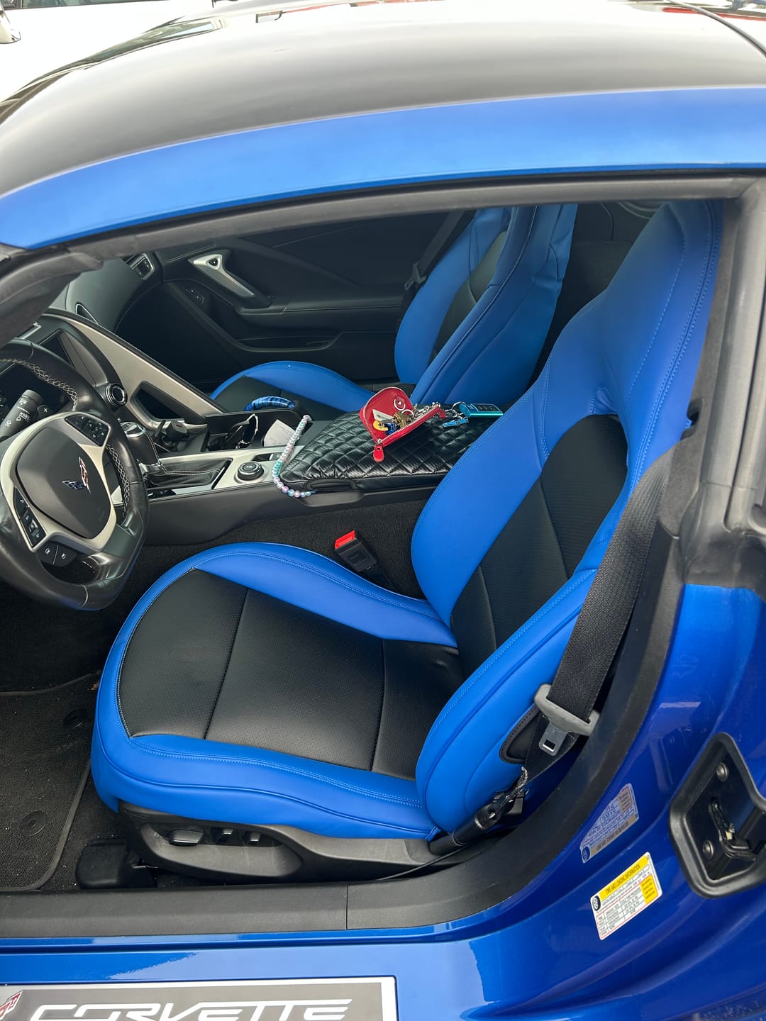 Customer photo review of Corvette C7 Custom Leather Seat Covers