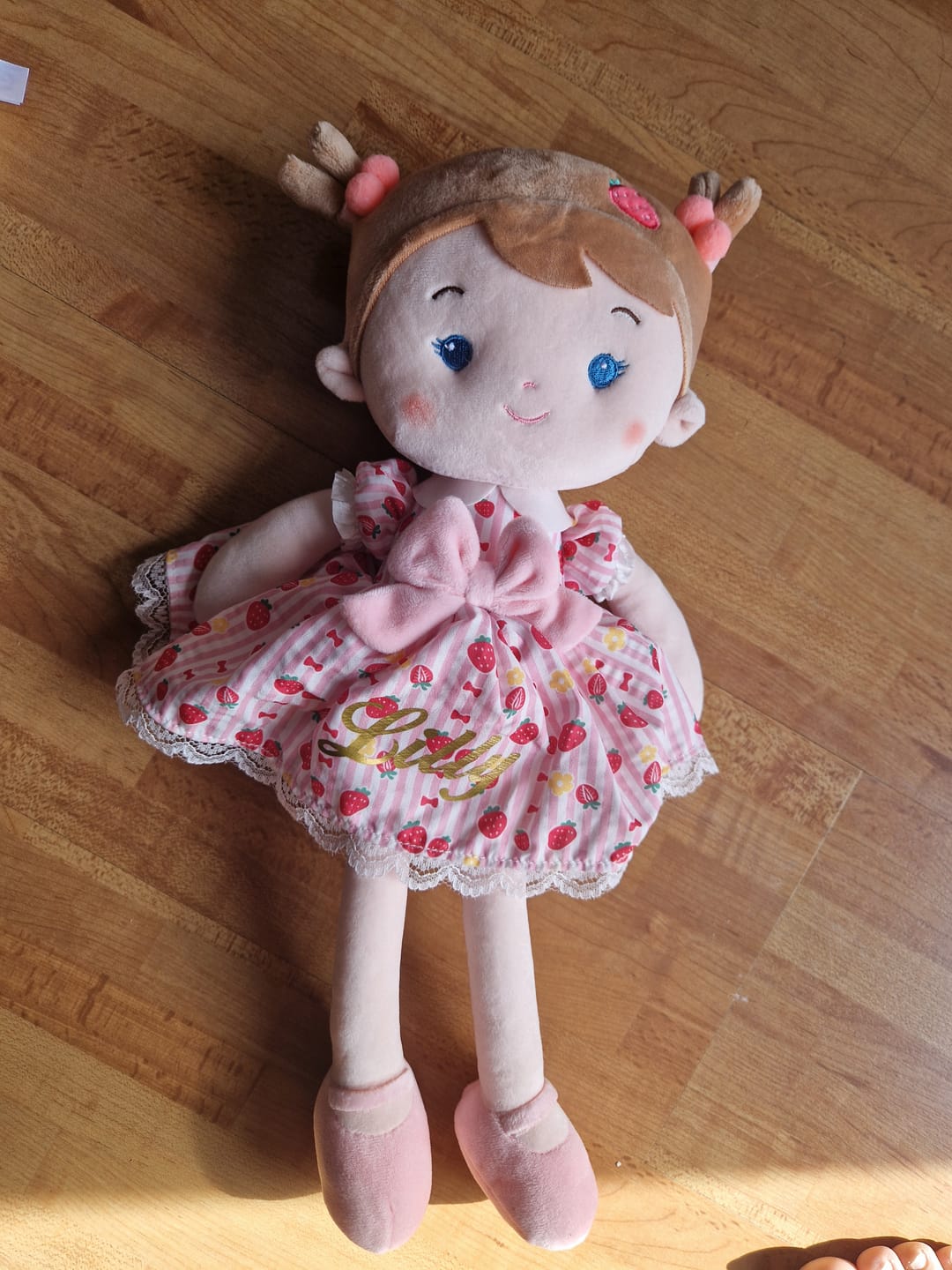 Customer photo review of Leyadoll Soft Plush Personalized Leya Doll, My First Baby Doll