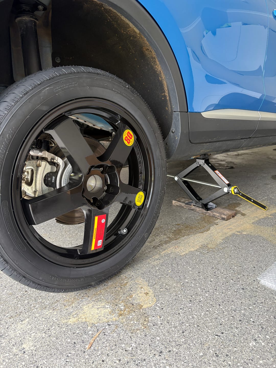 Customer photo review of MG ZS incl HYBRID & EV Space Saver Spare Wheel - HUB CENTRIC - Braumach Spare Wheel Kit All Models - 2022-2026
