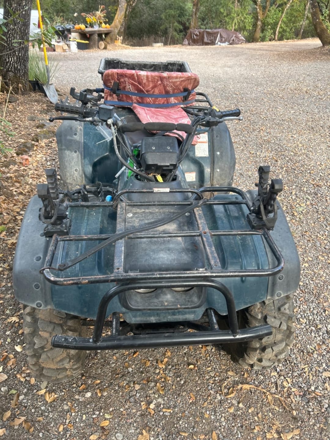 Customer photo review of ATV Gun Holder Bow Rack Grips with Rubber Straps for Hunting