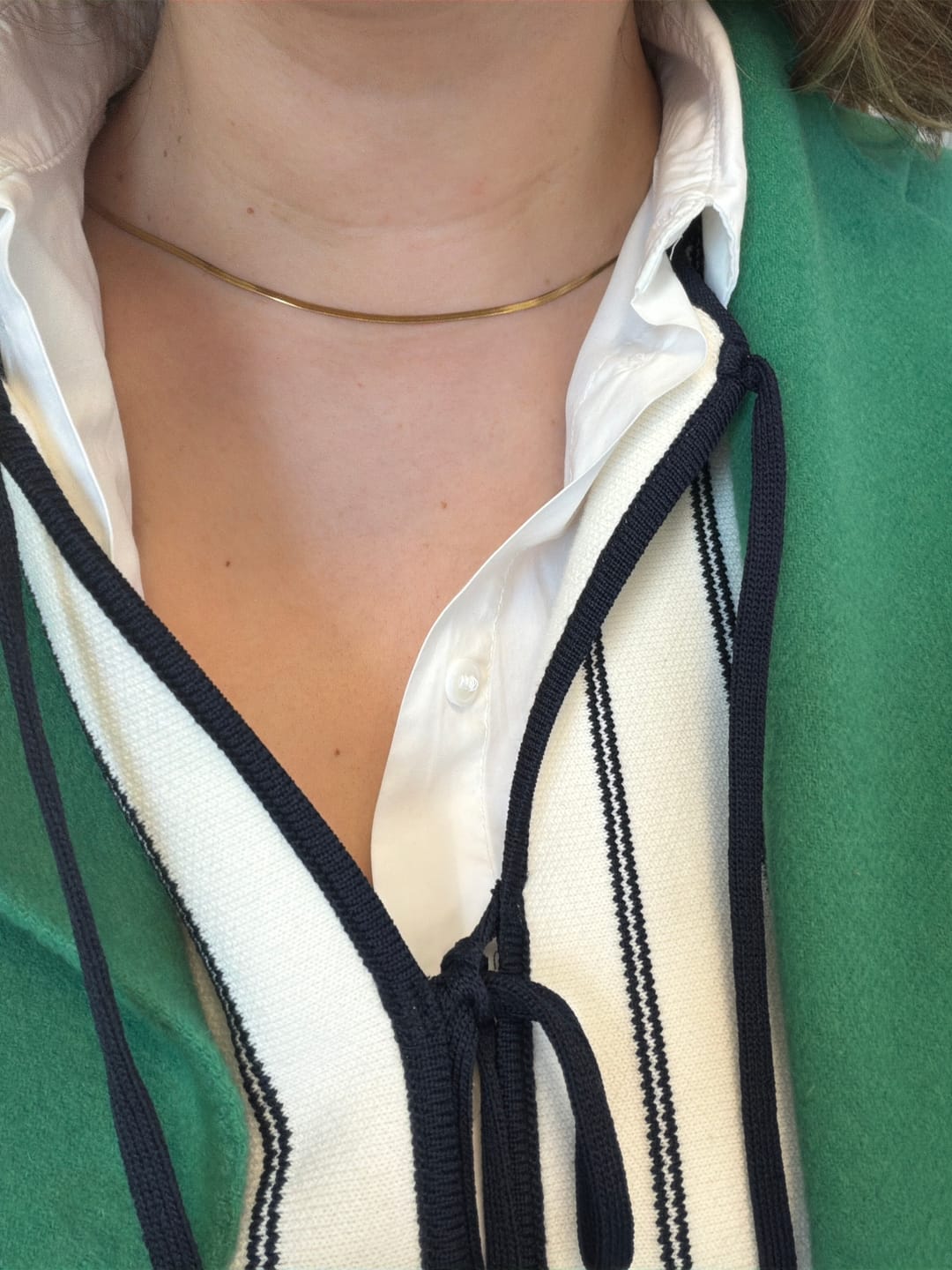 Customer photo review of Fine Essentials Necklace
